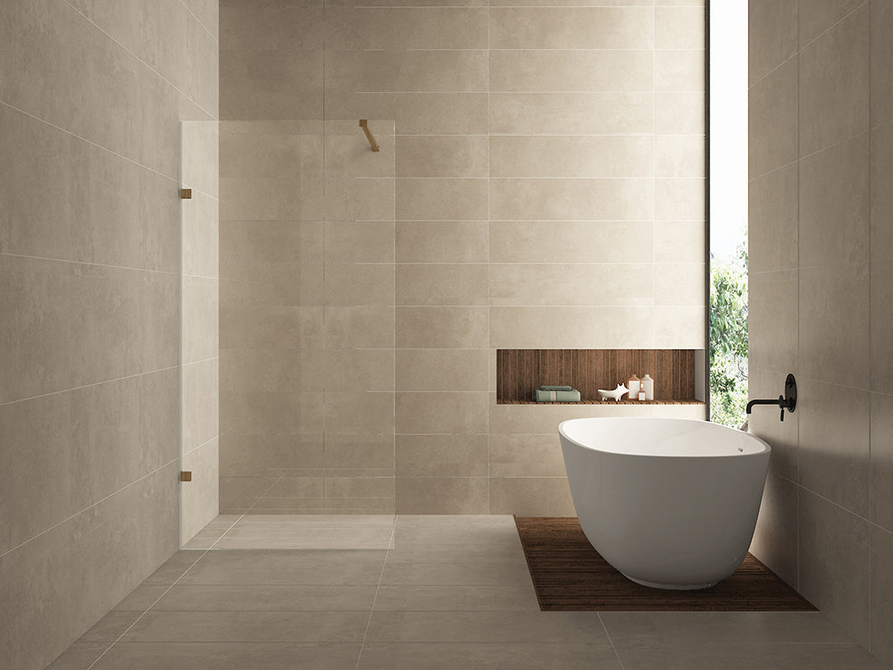 Wiesbaden less inloopdouche 500 x 2000 x 8 mm nano helder glas/geborsteld brons koper
