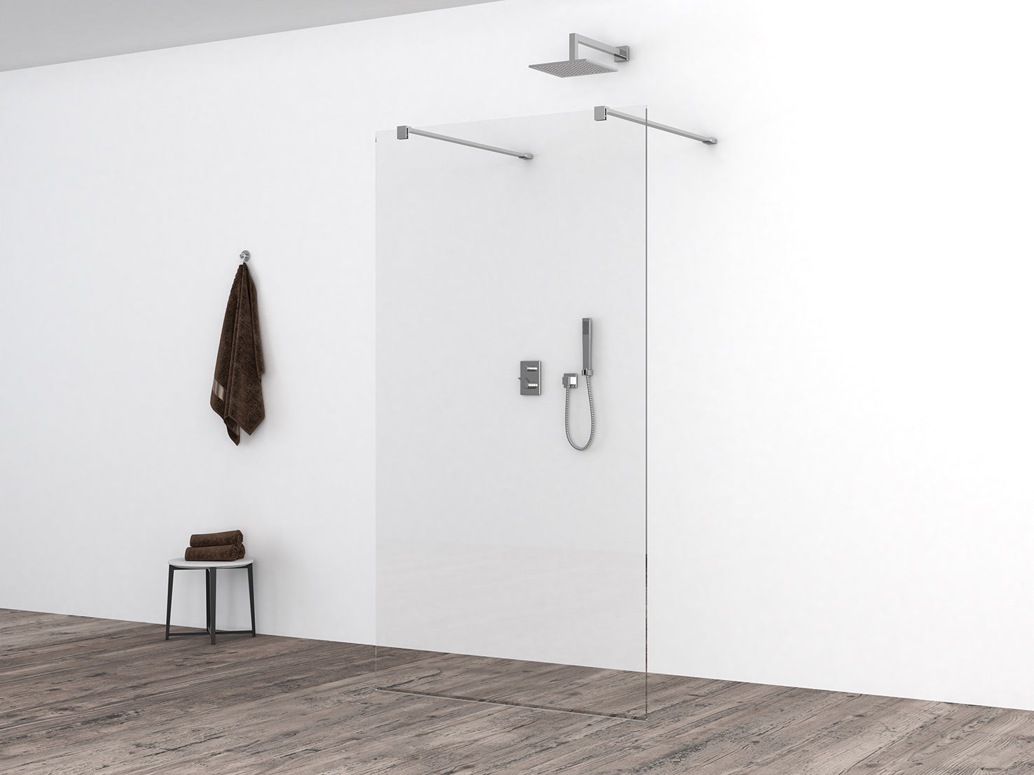 Slim glasplaat 1050 x 2000 x 8 mm nano helder glas