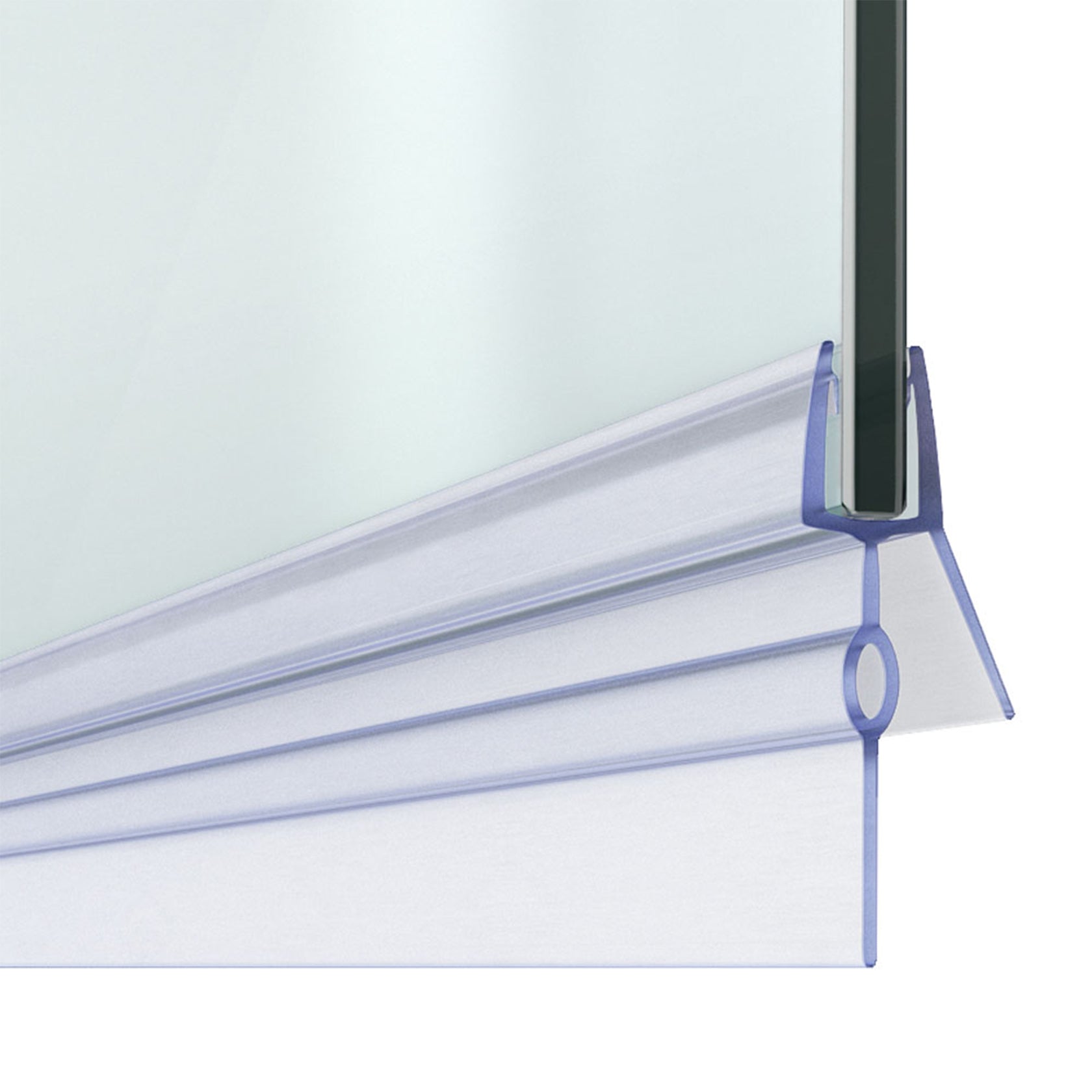 rubber strip 8mm (1 st.) tbv onderzijde deur 90cm