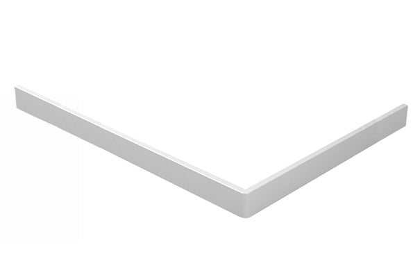 Voorzetpaneel met poten voor douchebak 140 x 90 x 4 cm glans wit