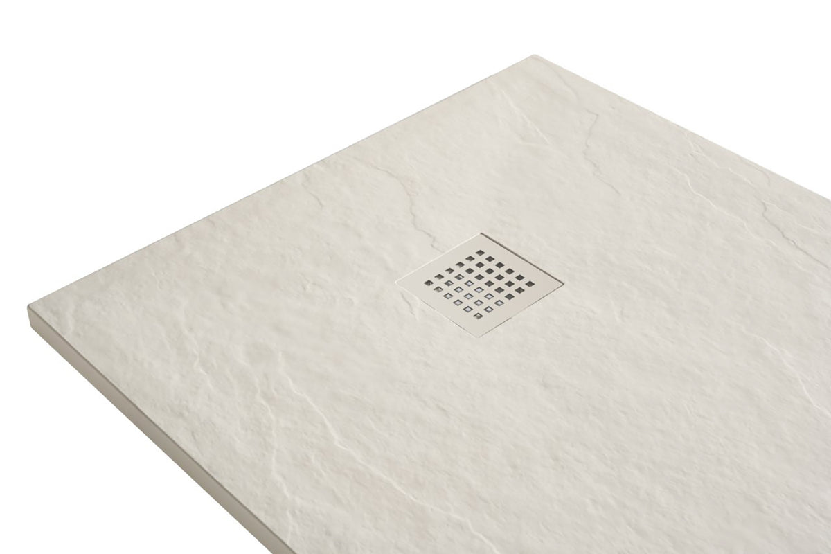 Wiesbaden stonea douchebak antislip composiet 900x1200x30 mm inkortbaar beige