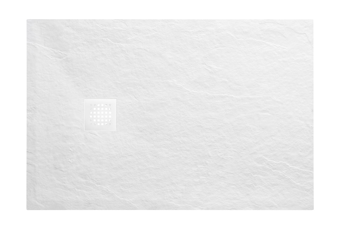 Wiesbaden stonea douchebak antislip composiet 1000 x 1200 x 30 mm inkortbaar mat wit