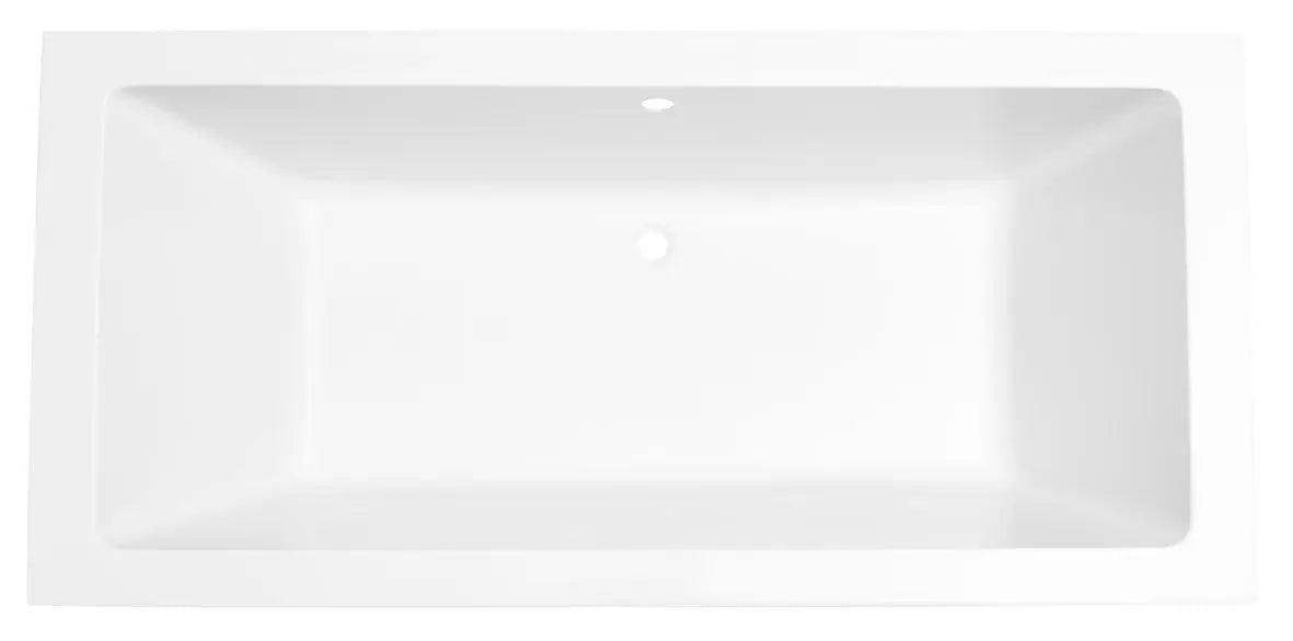 Santino SQ inbouw duo ligbad 190x90x49 cm acryl glans wit