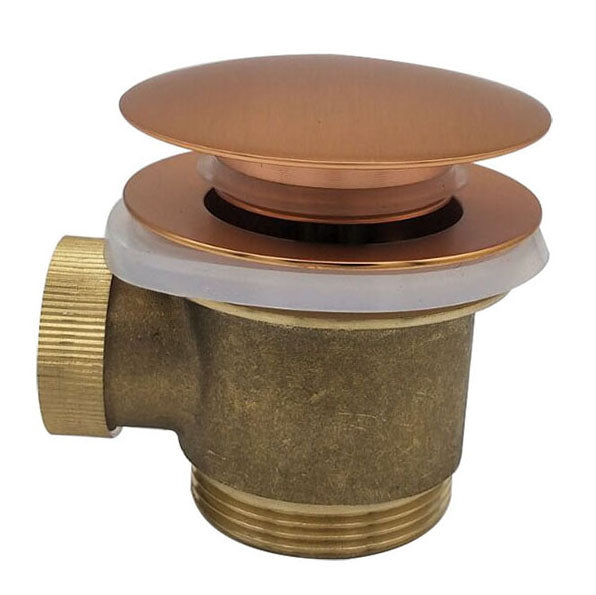 Caral clickwaste afvoerplug vrijstaand bad 1 1/2" geborsteld koper