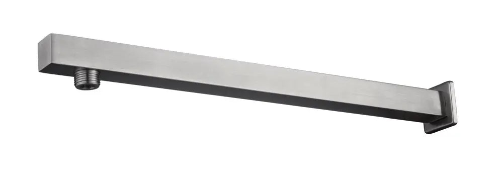 304 douchearm met muurbevestiging vierkant 40 cm geborsteld RVS