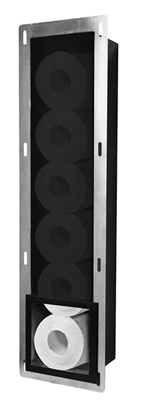 Sunk inbouw reserverolhouder mat zwart