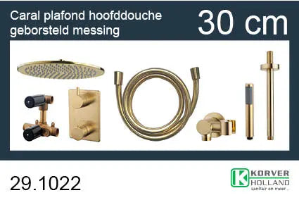 one-pack inbouwthermostaatset rond type 403 GM (30cm)