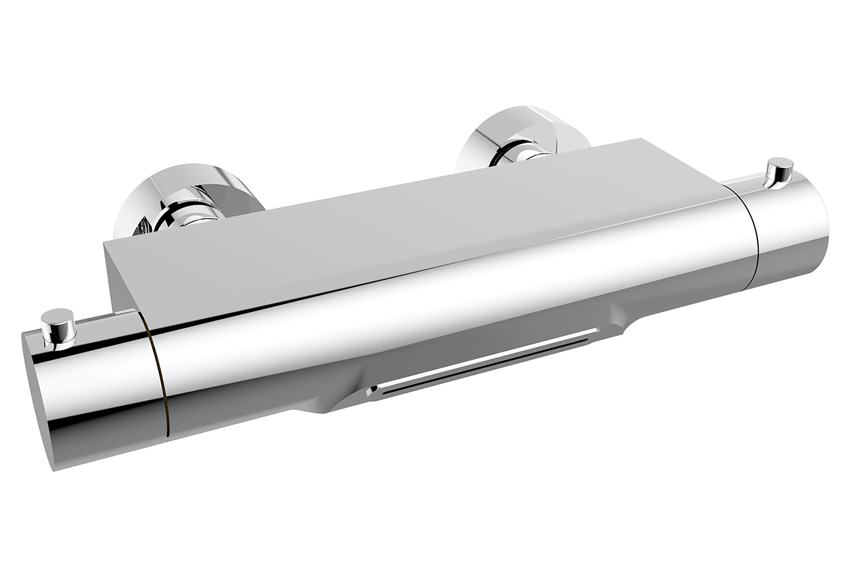 Style thermostatische badmengkraan waterval cooltouch chroom