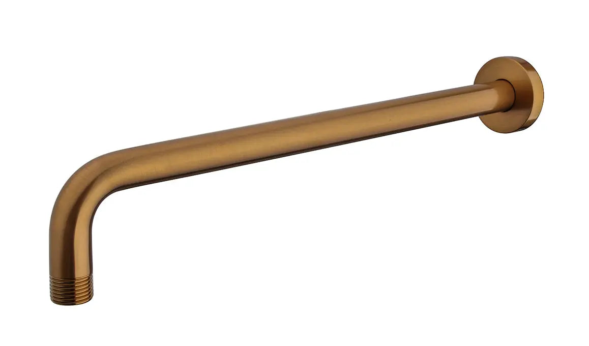 UniMatch douchearm met muurbevestiging 35 cm geborsteld brons koper PVD