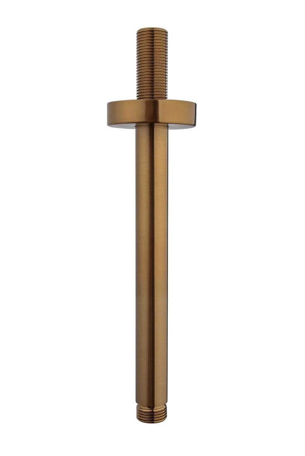 UniMatch douchearm met plafondbevestiging 20 cm geborsteld brons koper PVD