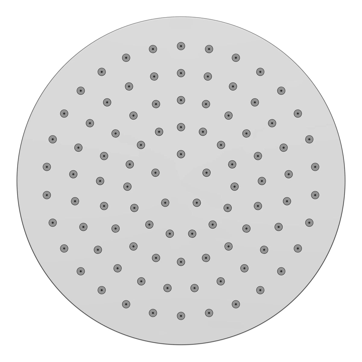 UniMatch hoofddouche rond 20 x 1,2 cm chroom