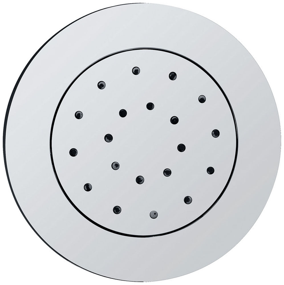 Zijdouche verstelbaar inbouw rond 13,5 cm chroom