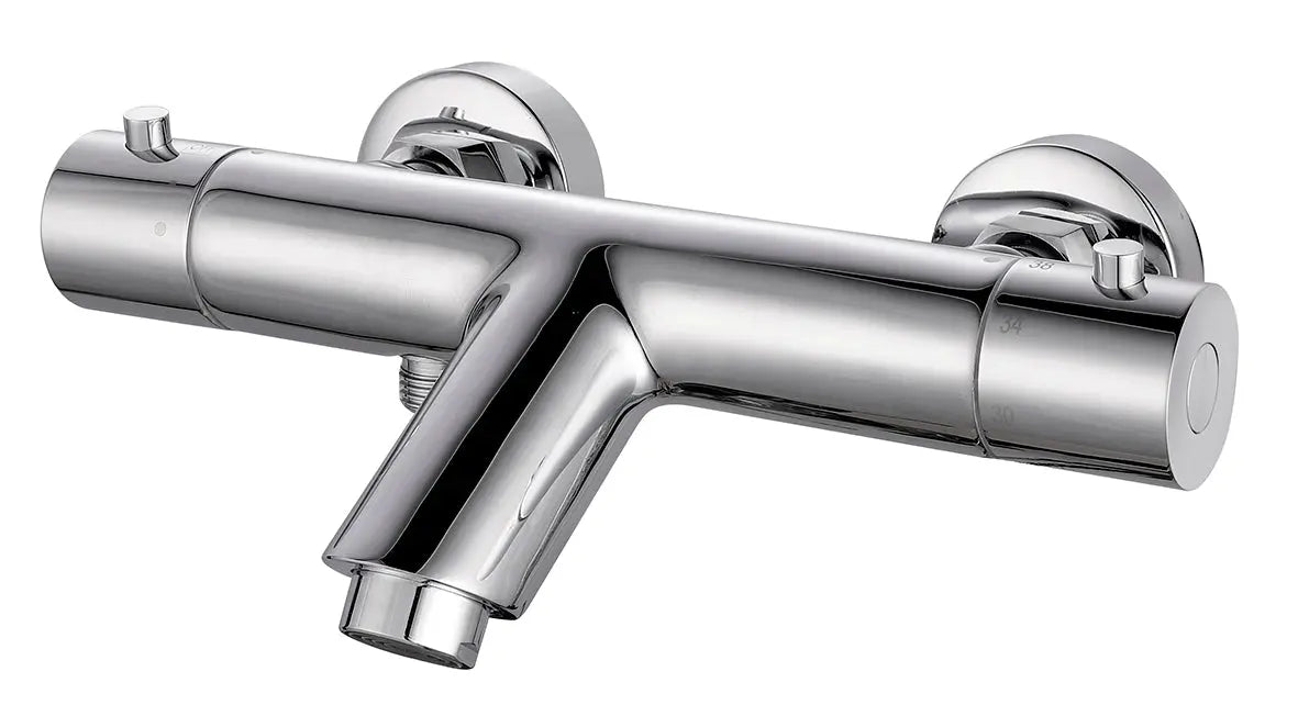 Rio thermostatische badmengkraan 15 cm chroom