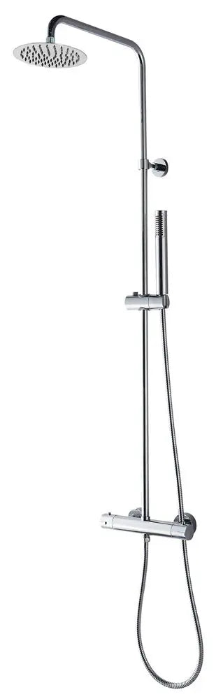 Caralda Eco thermostatische regendoucheset opbouw chroom