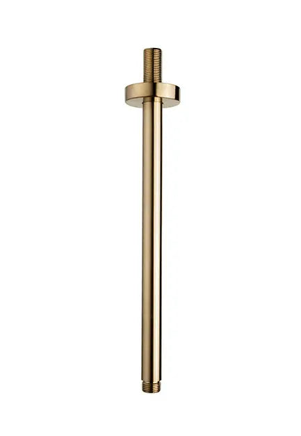 UniMatch douchearm met plafondbevestiging 30 cm geborsteld messing PVD