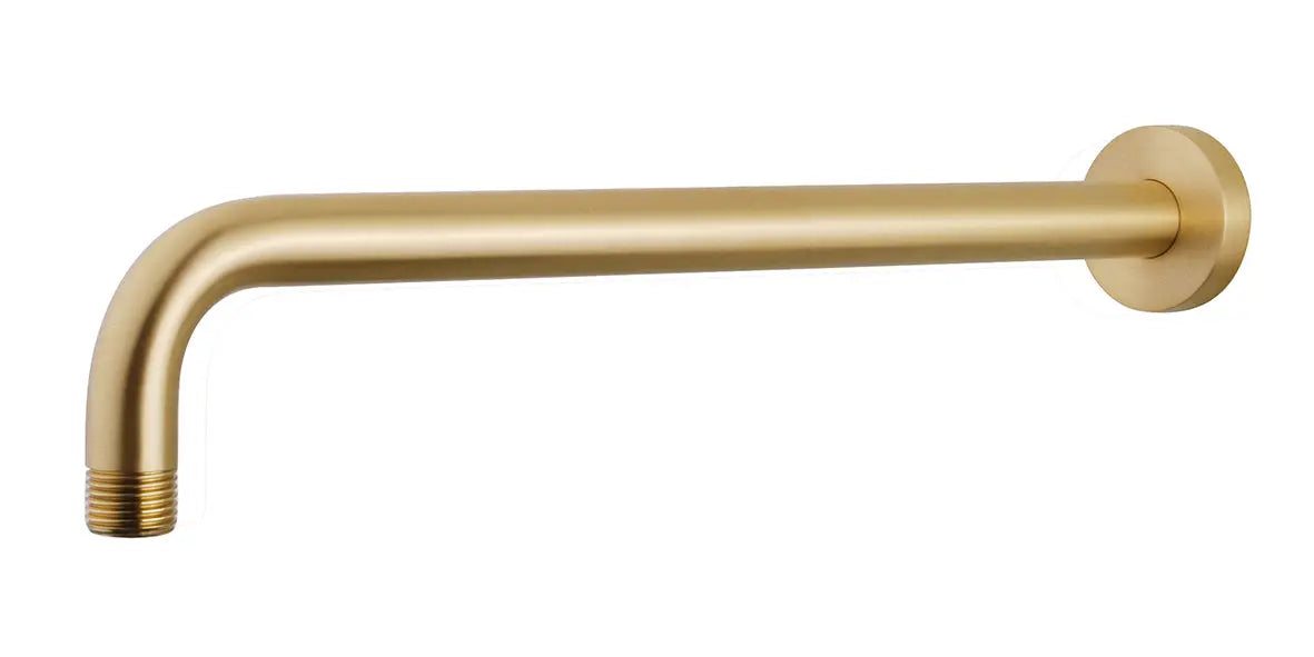 UniMatch douchearm met muurbevestiging 45 cm geborsteld messing PVD