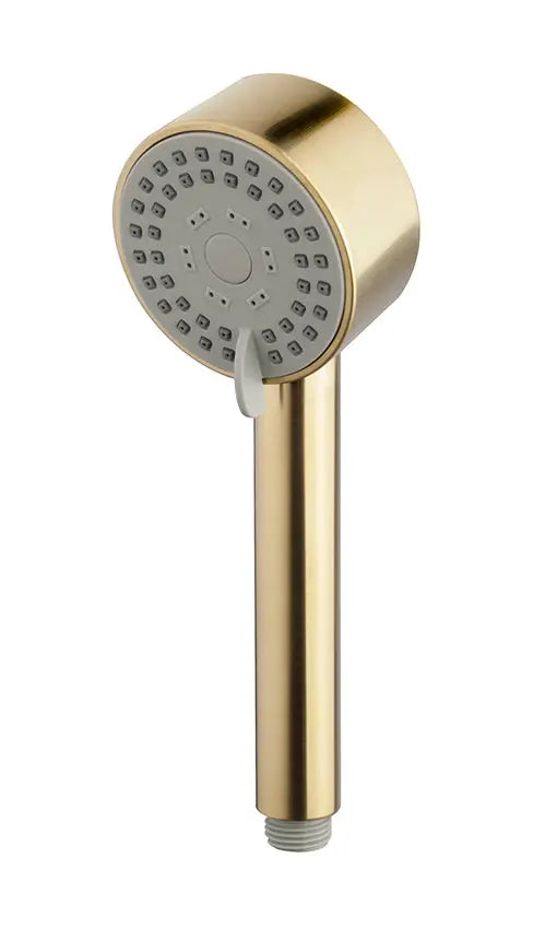 UniMatch Cadans handdouche 3 standen Ø 8 cm geborsteld messing PVD