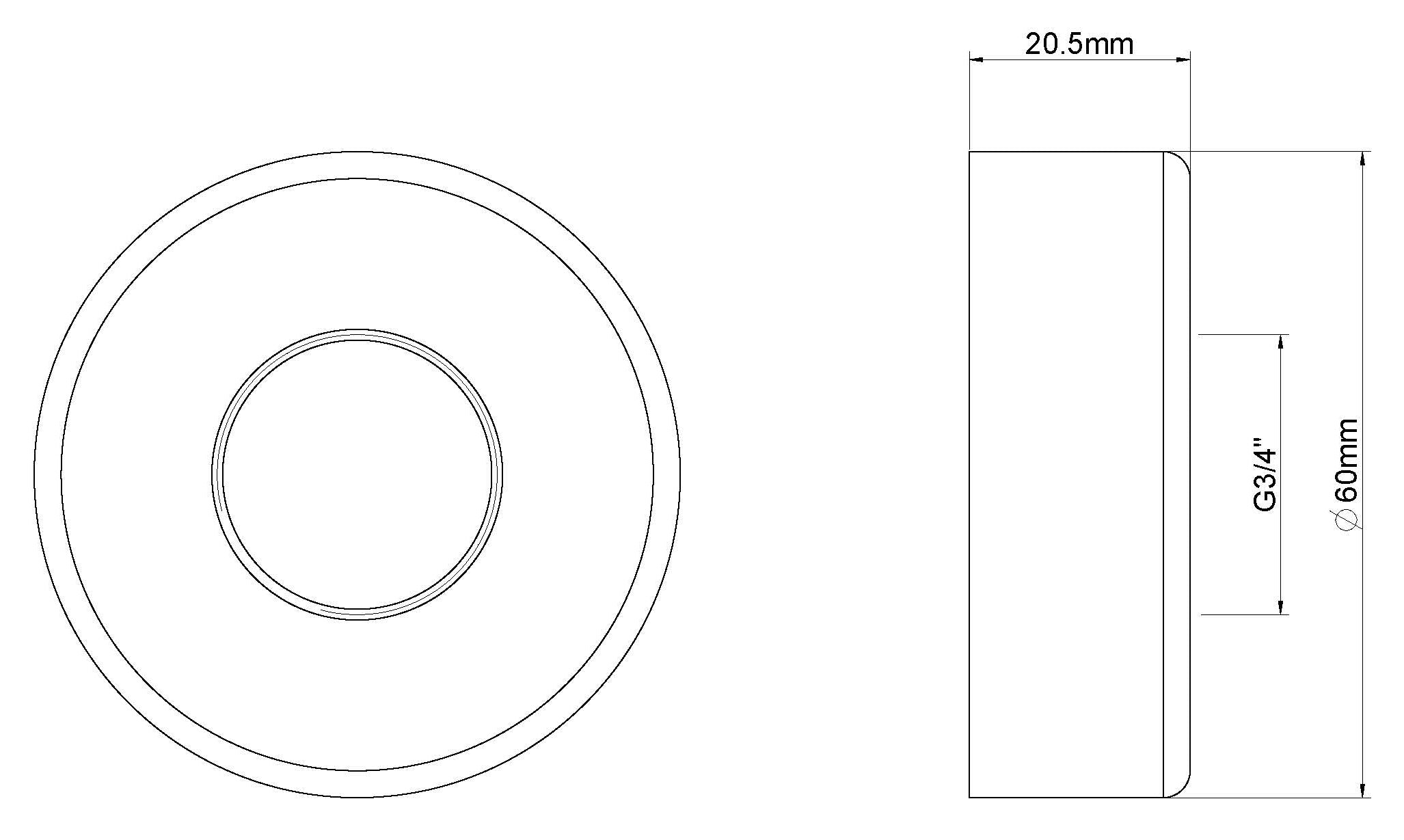 Caral/Cool touch rozet thermostatische badmengkraan geborsteld messing PVD