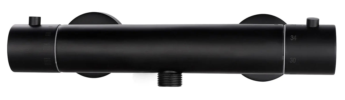 Rio thermostatische douchemengkraan 15 cm mat zwart