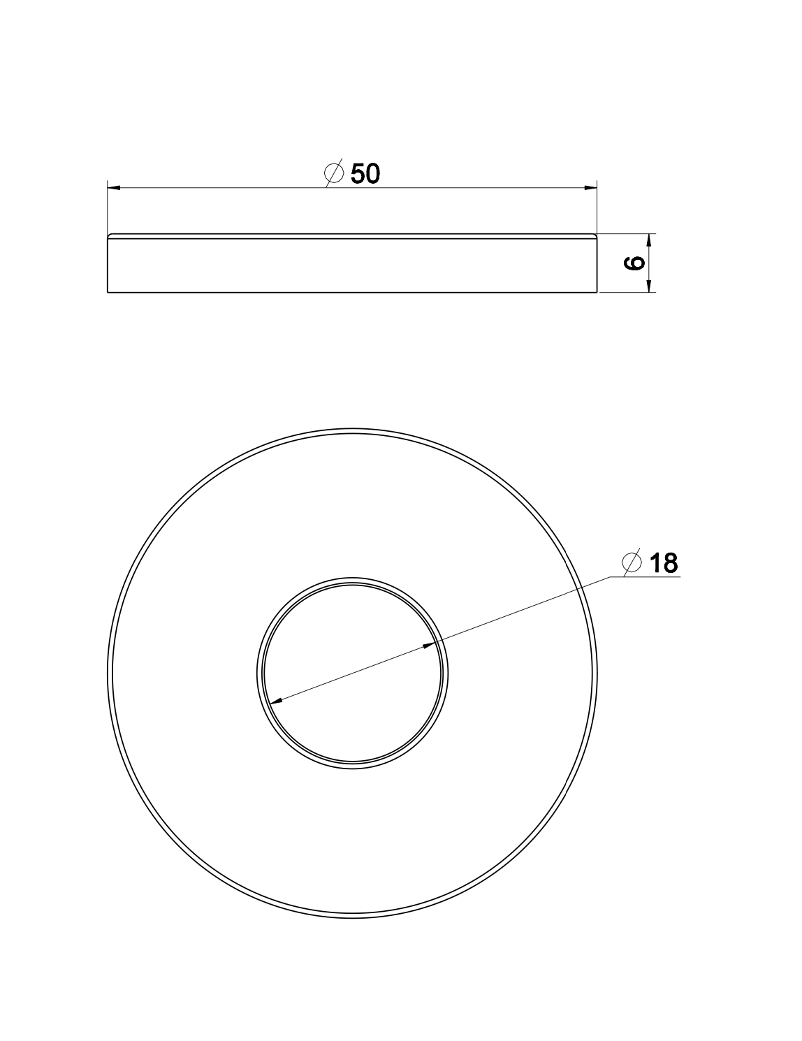 Slim rozet uitloop eenhendel wastafelkraan 50 mm mat zwart