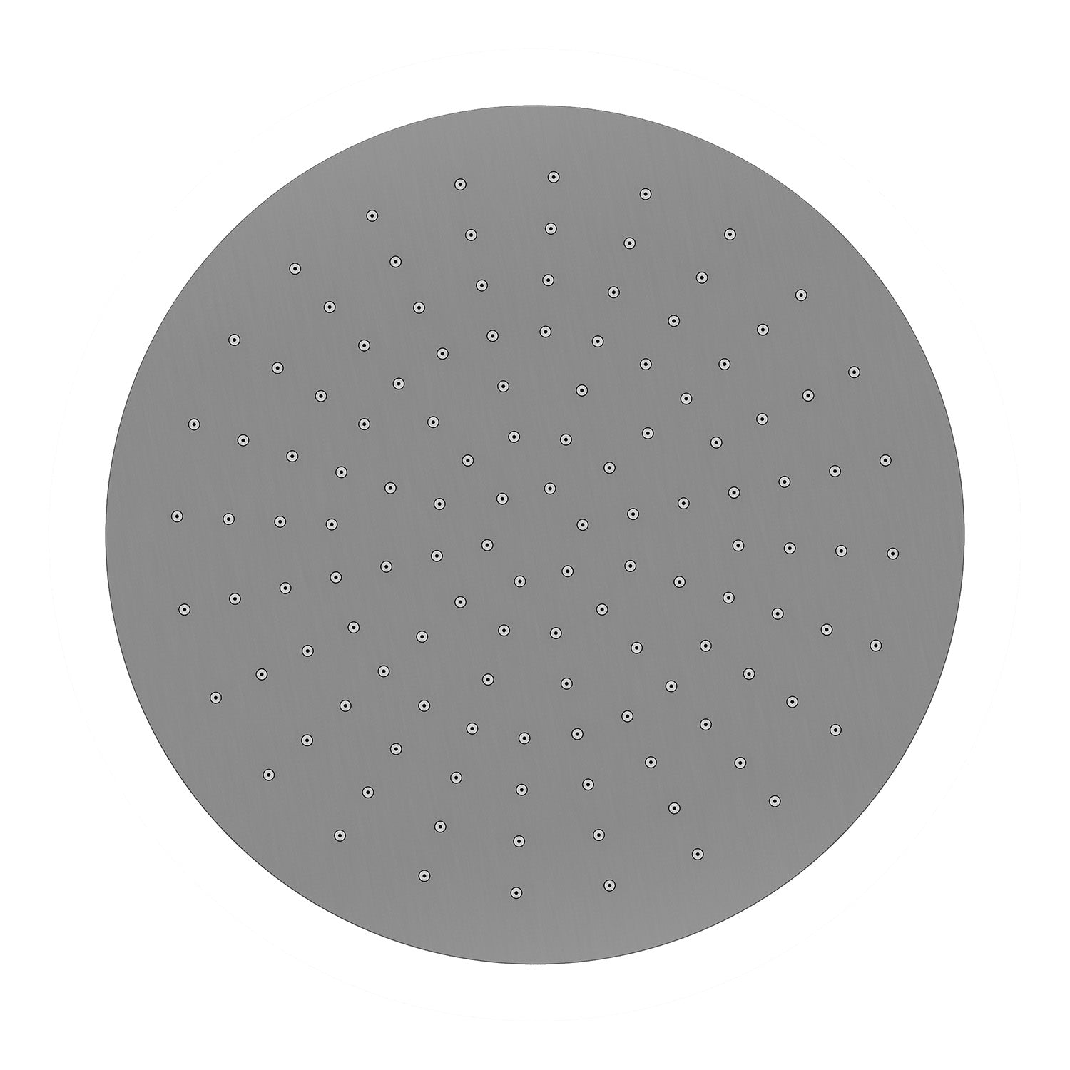 UniMatch hoofddouche rond 30 x 0,8 cm gunmetal PVD