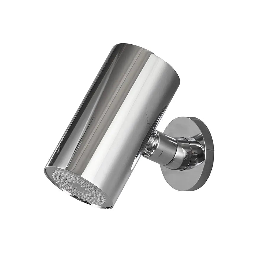UniMatch Beam hoofddouche rond 1 stand met muurbevestiging chroom