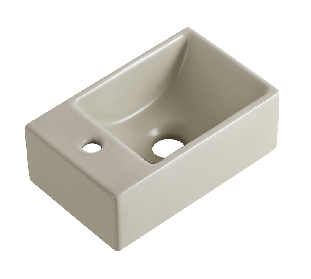 Wiesbaden rhea XXS fontein links 30,5 x 18 x 11 cm keramiek beige