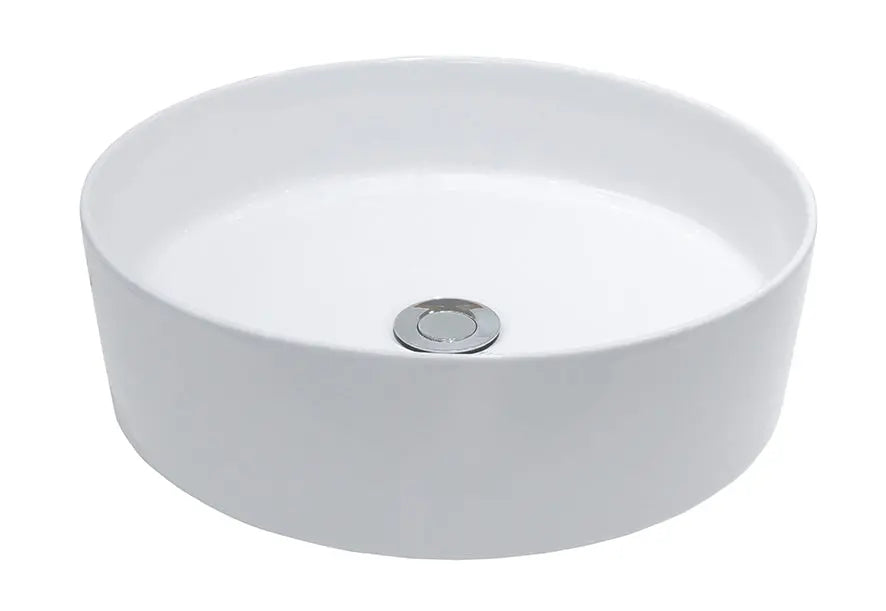 Link waskom rond 40 x 12 cm keramiek mat wit