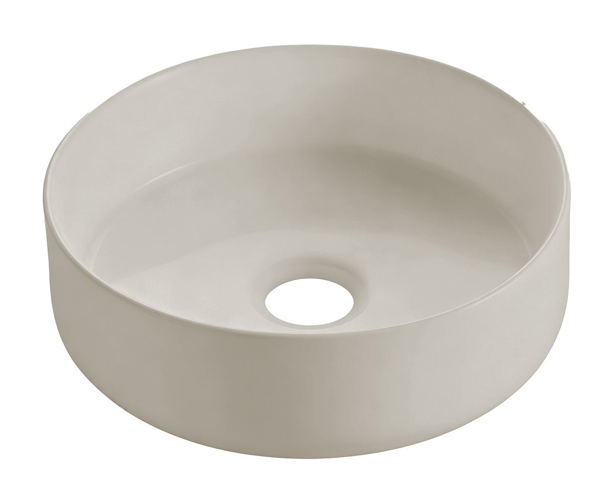 Wiesbaden colosso waskom rond 36 x 12 cm keramiek beige