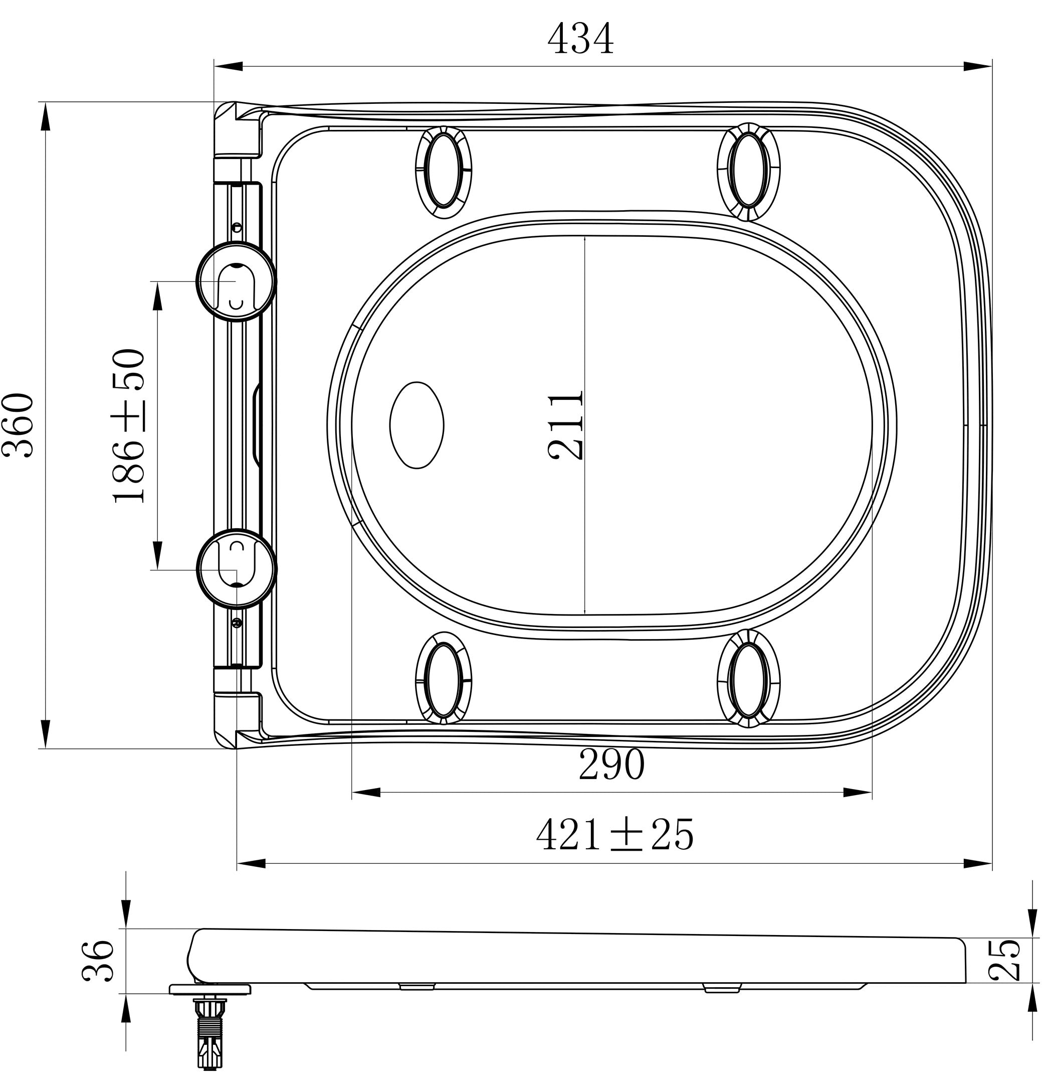 Sky toiletzitting softclose en quick release glans wit