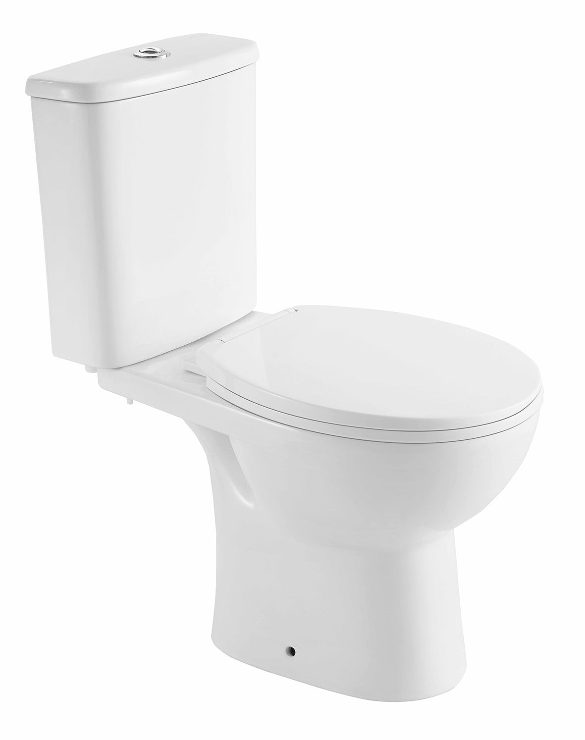 Xellanz duoblok toilet staand rimless AO met toiletzitting glans wit