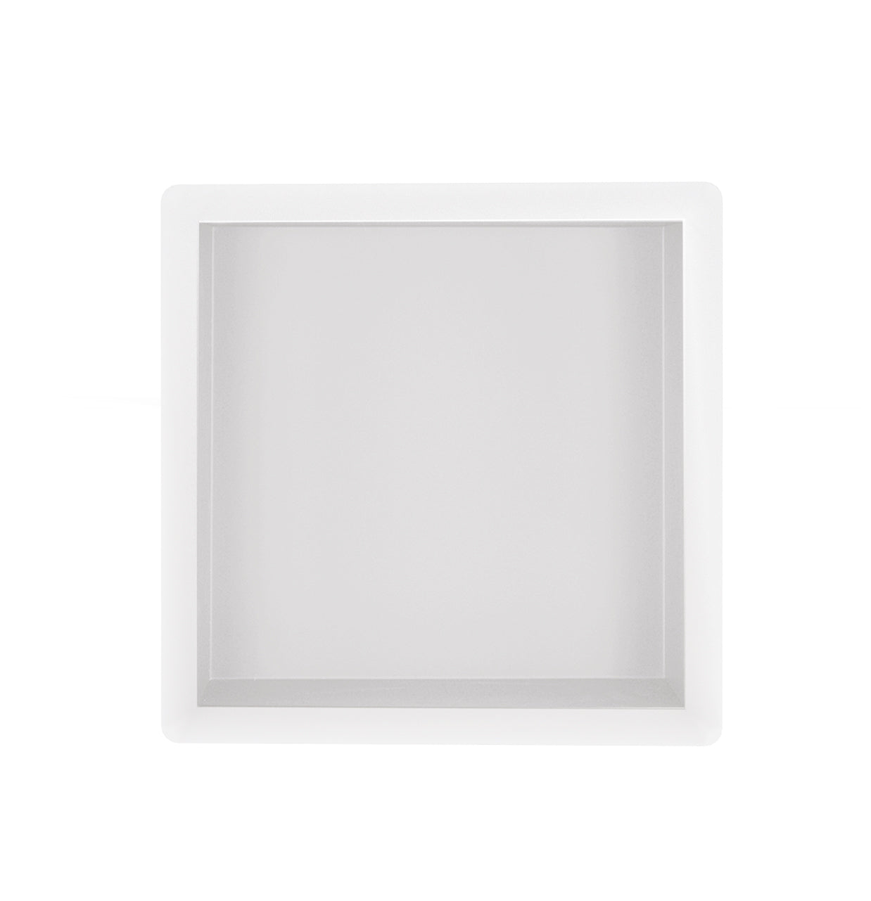 Demis inbouwnis 30 x 30 x 7 cm mat wit