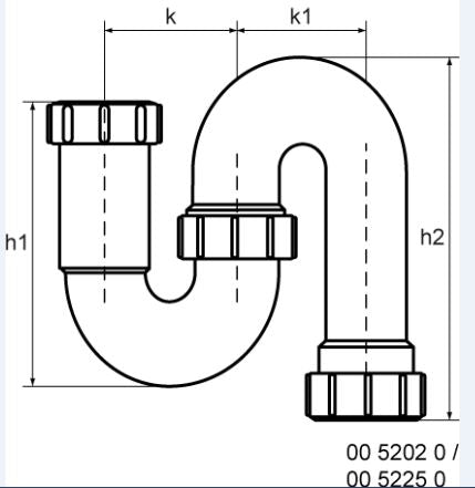 Mcalpine 5225 S-Sifon Klem 40X40