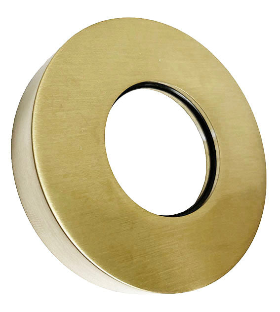 UniMatch sifon rozet 32 mm x 65 mm geborsteld messing PVD