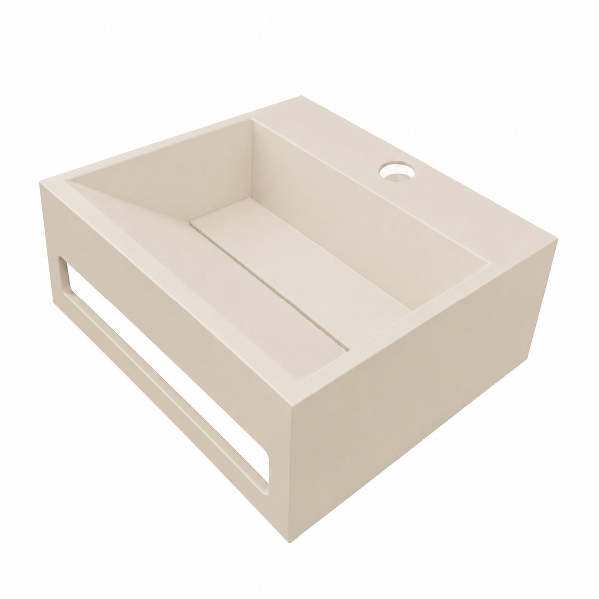 Wiesbaden julia fontein 30 x 28 x 12,5 cm solid surface beige
