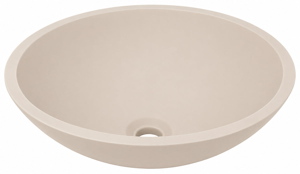 Wiesbaden valerie waskom rond 43 x 13 cm solid surface beige