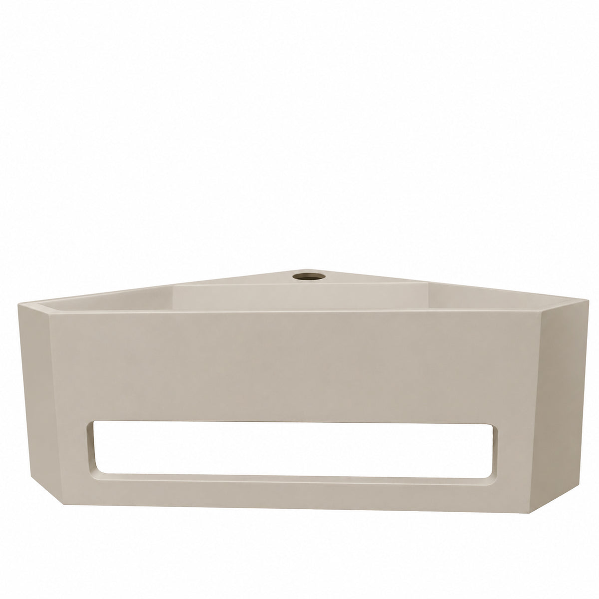Wiesbaden julia hoekfontein 35 x 35 x 16 cm solid surface beige