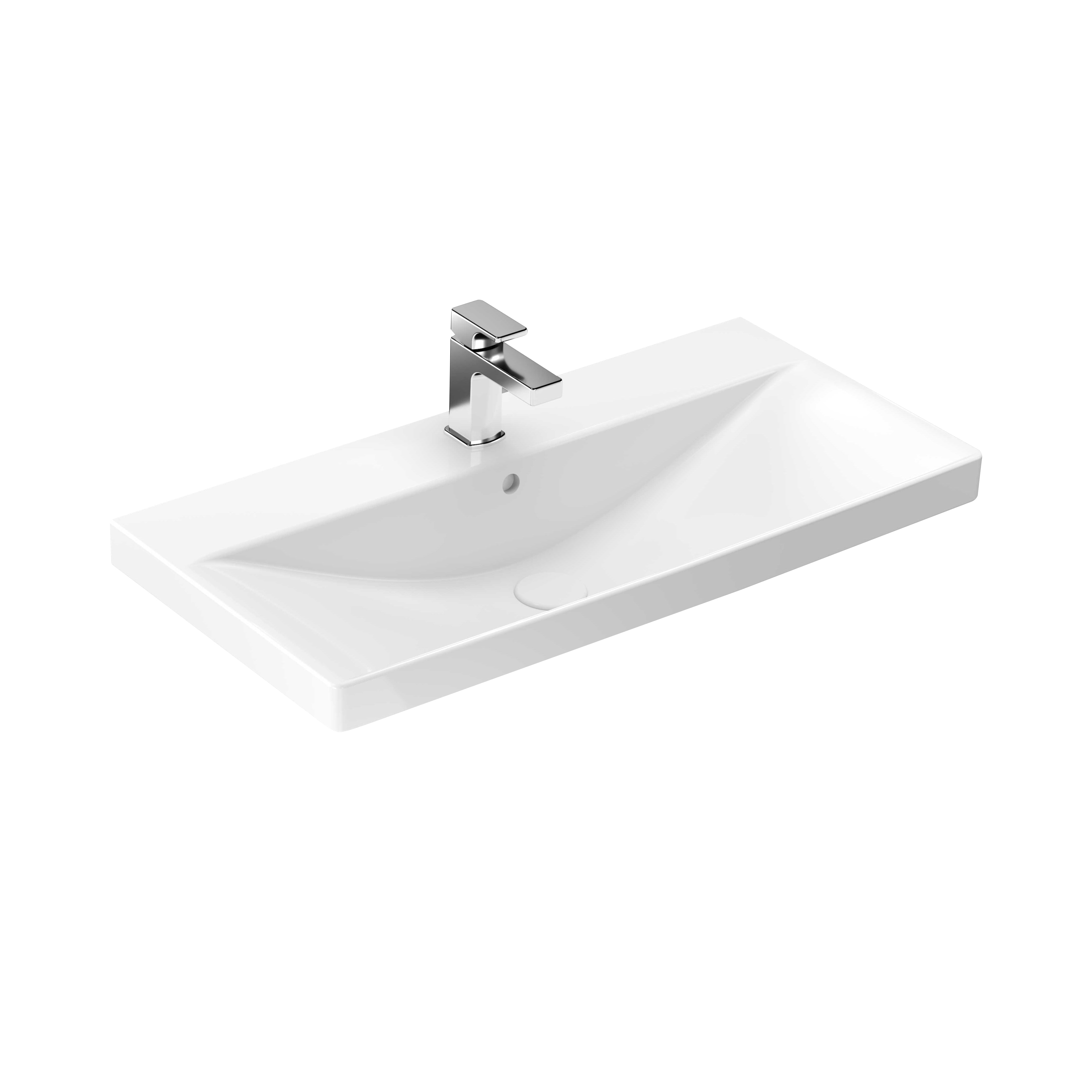 Alba inbouw wastafel (81x40cm)