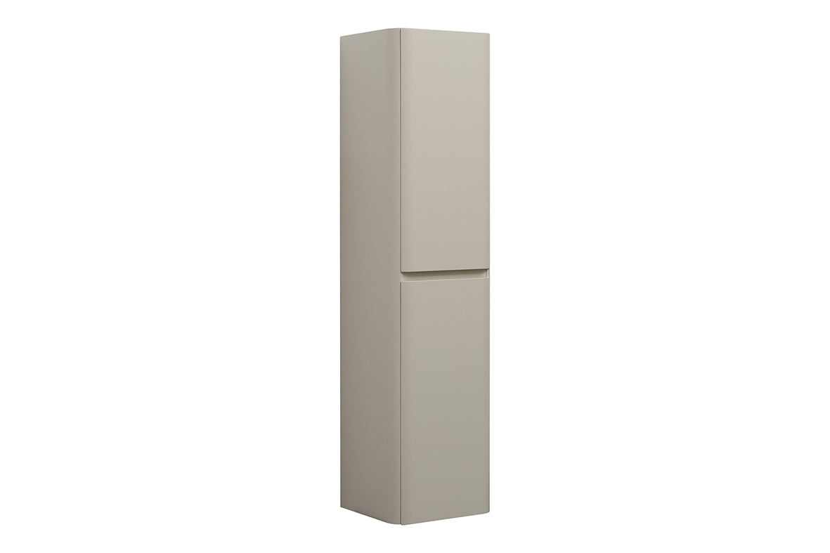 Novira kolomkast afgeronde hoeken 160 x 40 x 35 cm mat zand