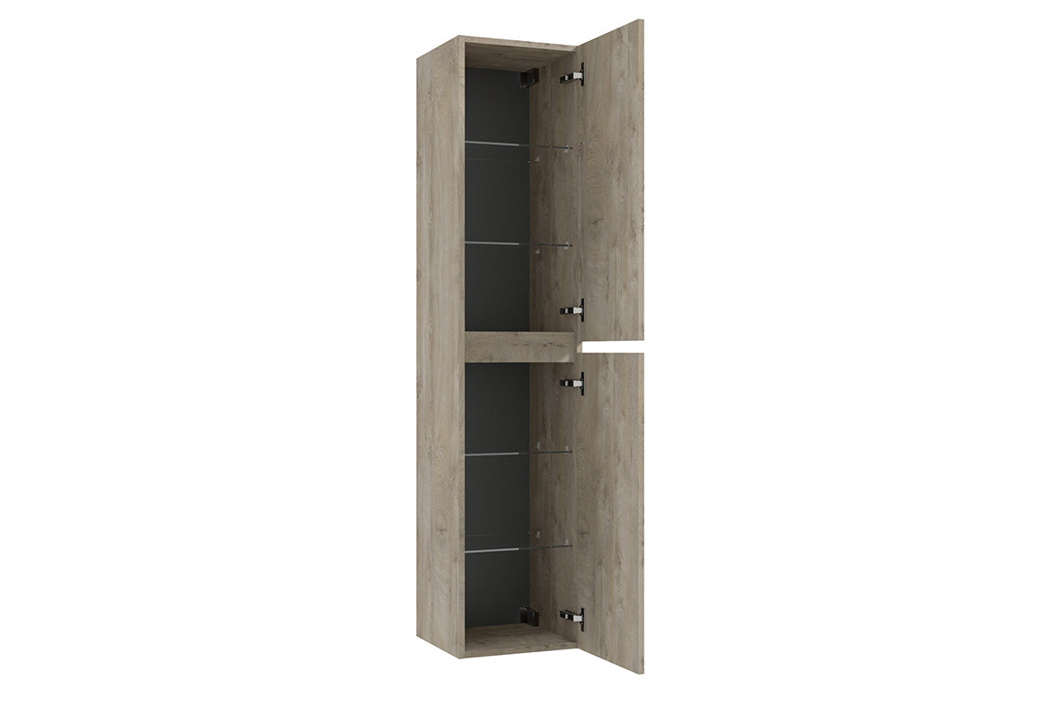 Alvara kolomkast 160x35x35 cm grijs eiken