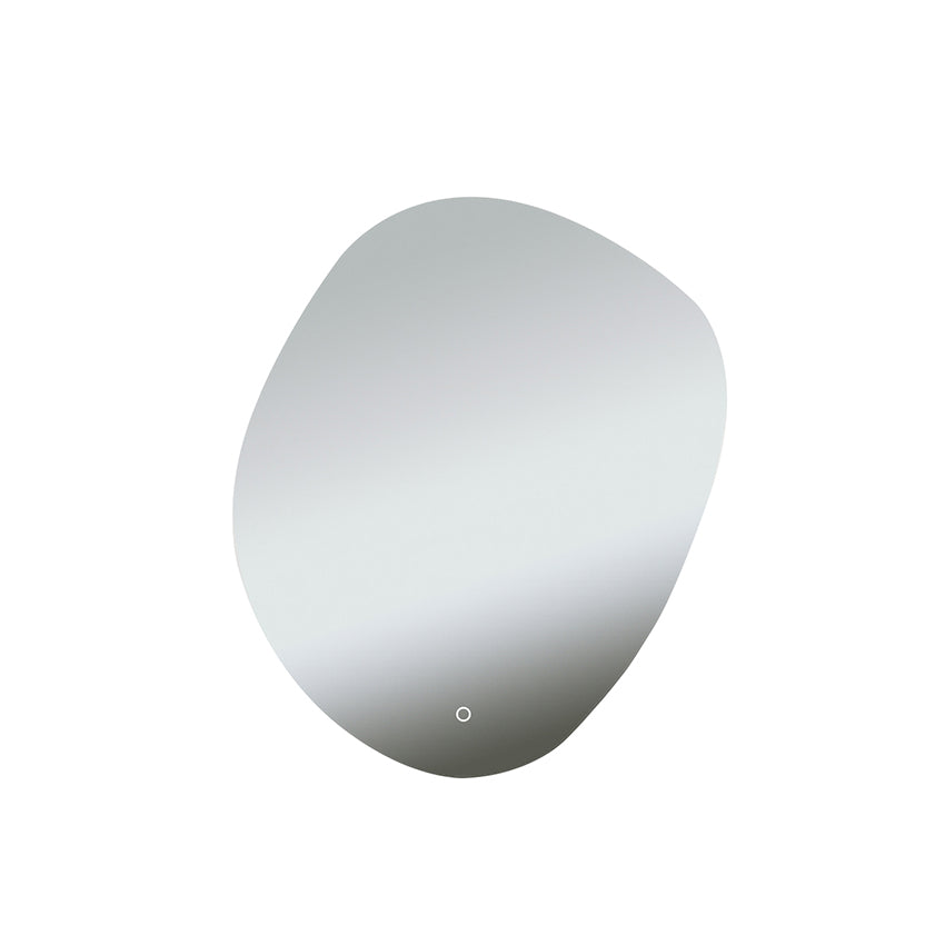 Ellva spiegel organisch met LED, dimbaar en spiegelverwarming 100 x 120 cm