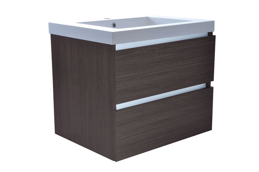 Vision wastafel enkel met 1 kraangat 60x46x5,5 cm kunstmarmer glans wit