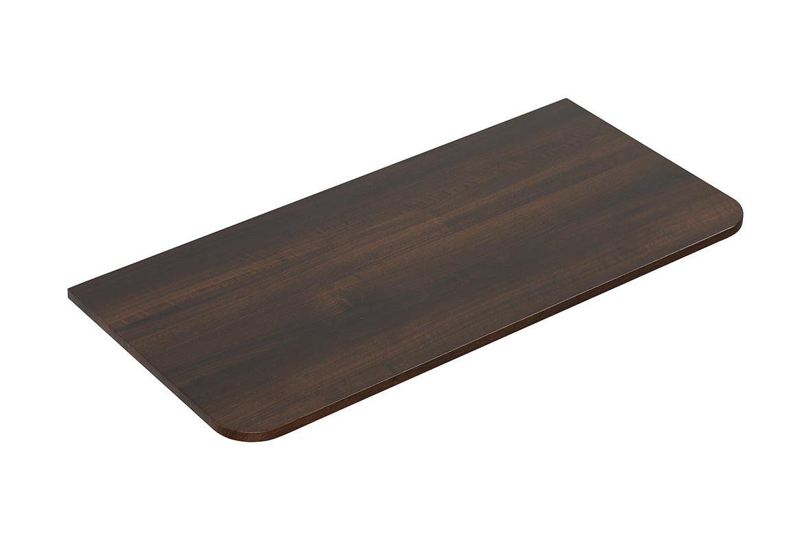 Wiesbaden sulora topblad afgeronde hoeken 120 x 48 cm walnoot