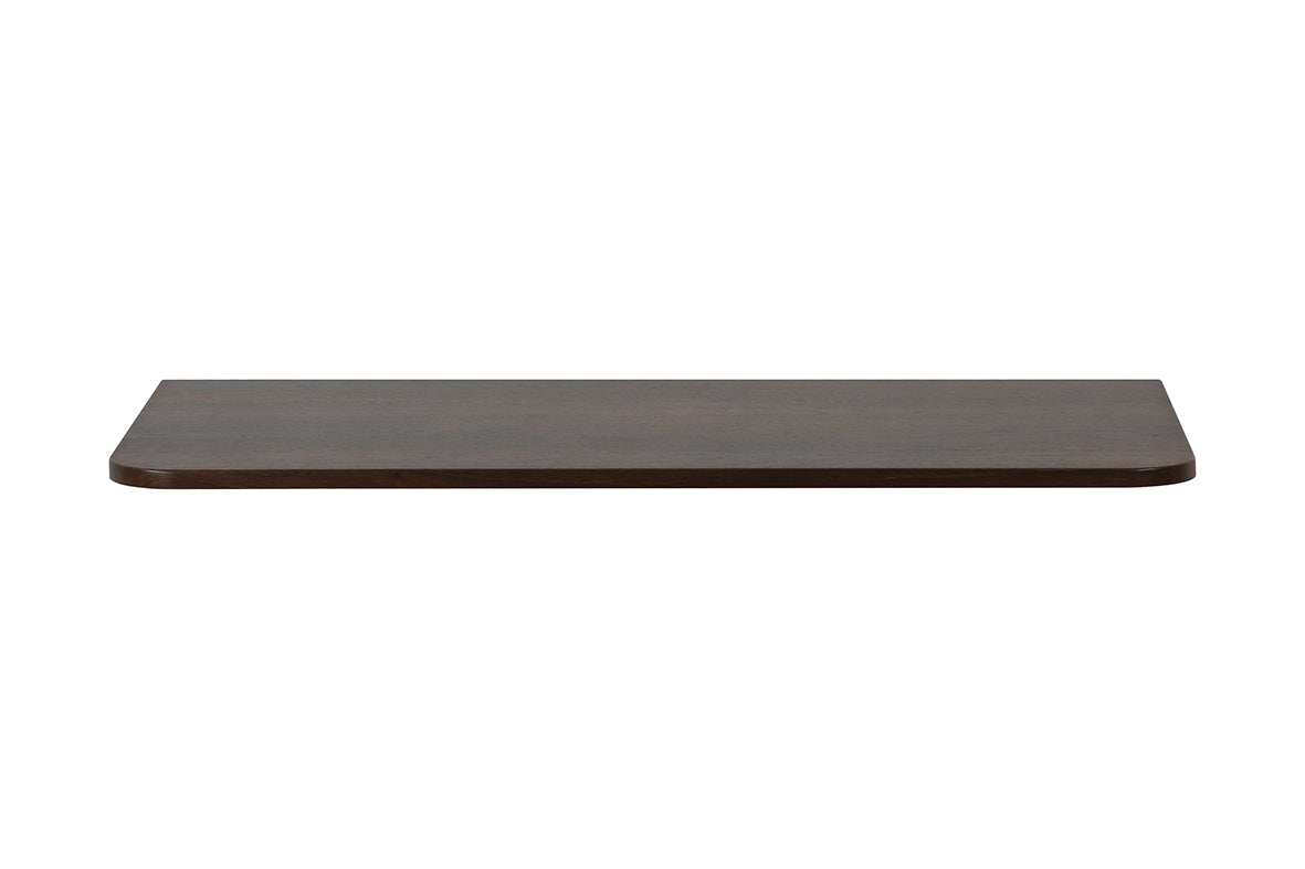 Wiesbaden sulora topblad afgeronde hoeken 100 x 48 cm walnoot