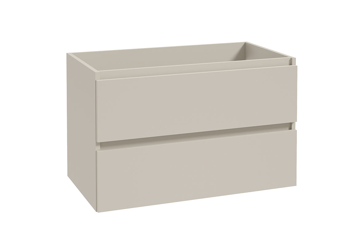 Alvara onderkast met 2 laden 1 uitsparing 80 x 46 cm cashmere