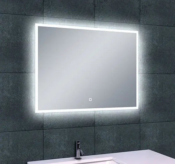 Quatro spiegel rechthoek met LED, dimbaar en spiegelverwarming 80 x 60 cm