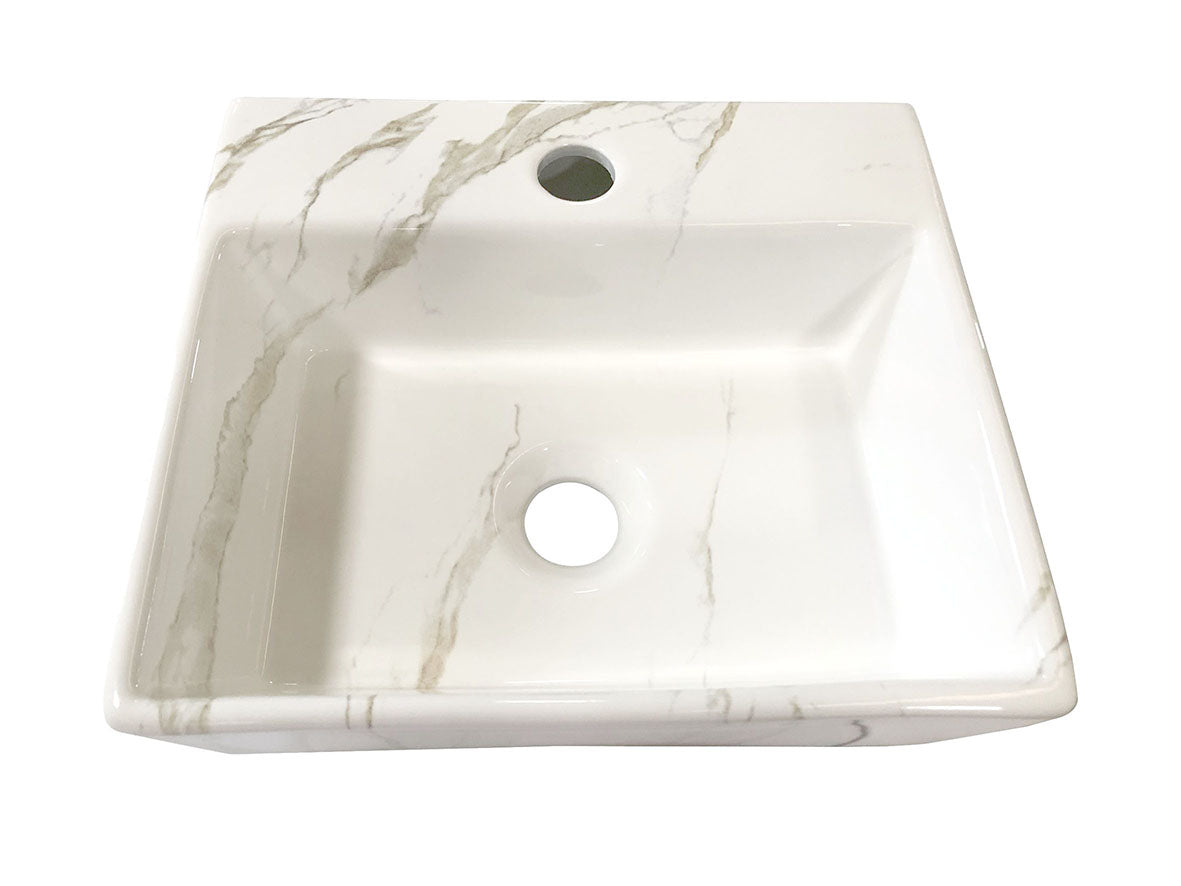 Leto fontein 33,5 x 29 x 11,5 cm keramiek carrara