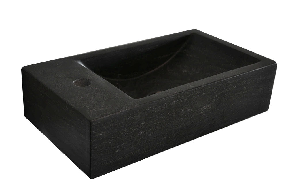 Wiesbaden Raw fontein links 40x22x10 cm hardsteen gezoet