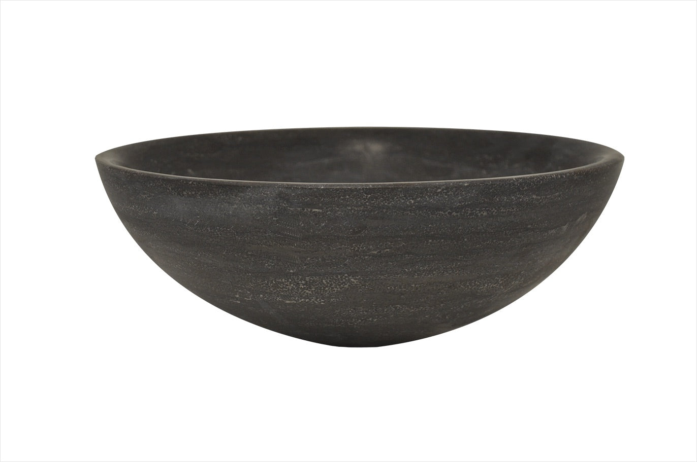 Raw waskom rond 40x14 cm hardsteen gezoet