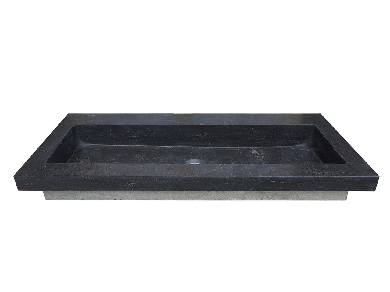 Raw wastafel enkel zonder kraangat 120x46x5 cm hardsteen gezoet